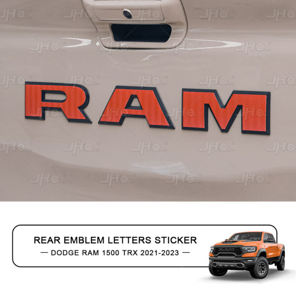 2021-2023Dodge Ram 1500 RHO TRX Tailgate Letter Cover Sticker