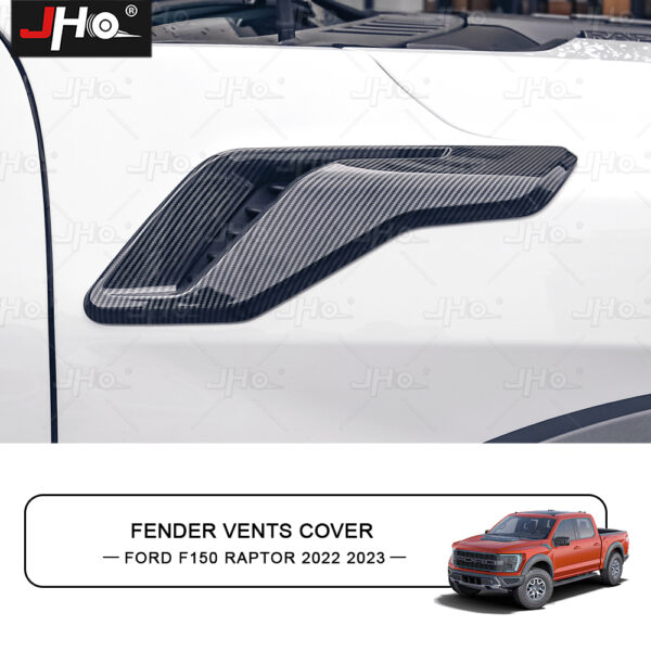 2022-2023 Ford F-150 Raptor Fender Flares -ABS Carbon Style Exterior Trim Accessories