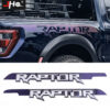 JHO Car Body Sticker Carbon Grain Hollow Out Raptor Emblem Decorate Vinyl Decals For F-150 Raptor 2015-2023 Exterior Accessories - Image 2