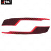 Front Bonnet Stripes Sticker Carbon Grain Side Hood Decal Stripe Engine Vinyl Cover for F-150 Raptor 2022 2023 Accessories - Image 3