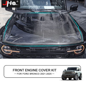 JHO Real Carbon Figer Front Engine Cover -Fit For Ford Bronco 2021-2025