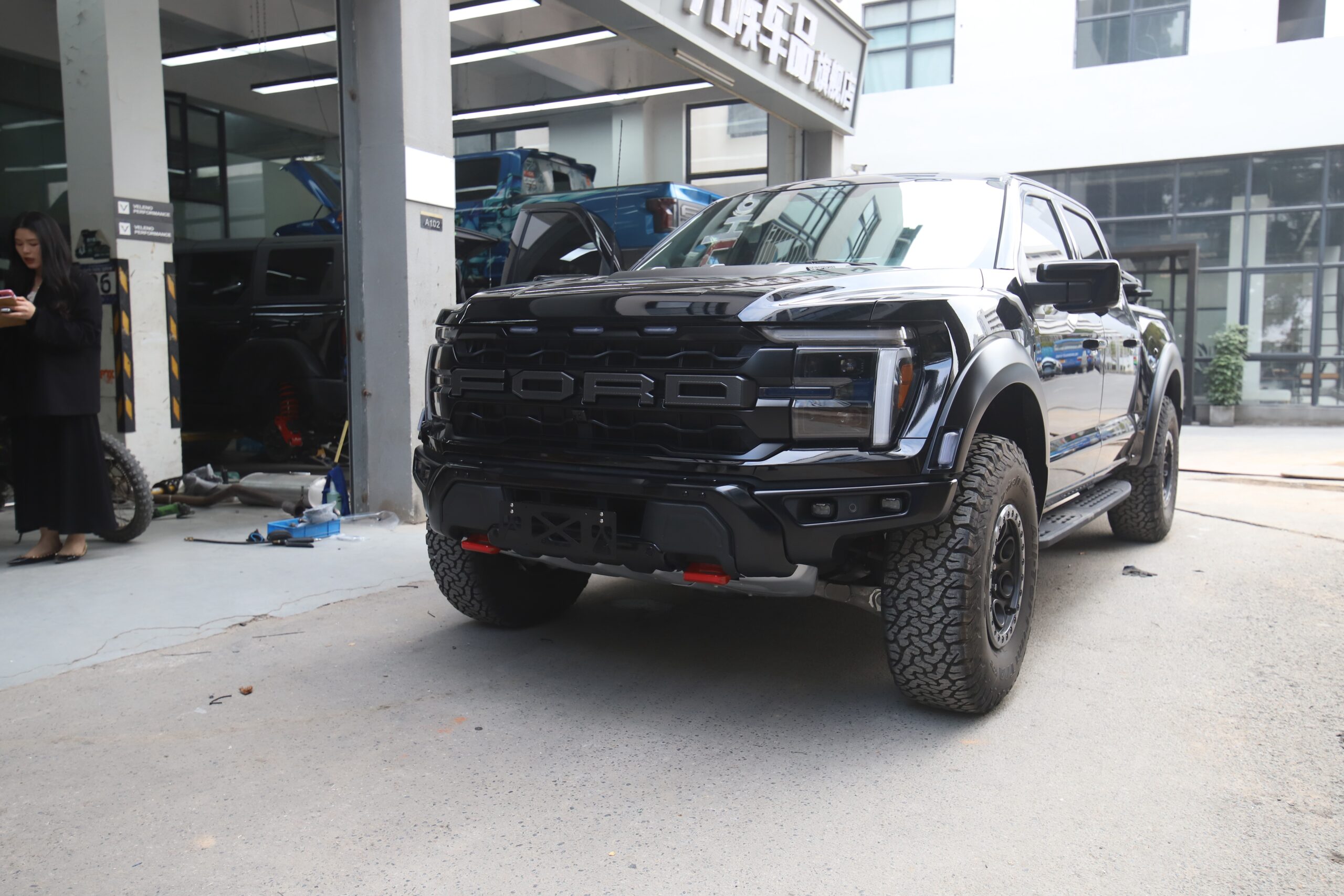 JHO Fit For 24-25 new Raptor F150 modified start-stop shut down automatic headlights one-key window closing flash machine hidden - Image 13