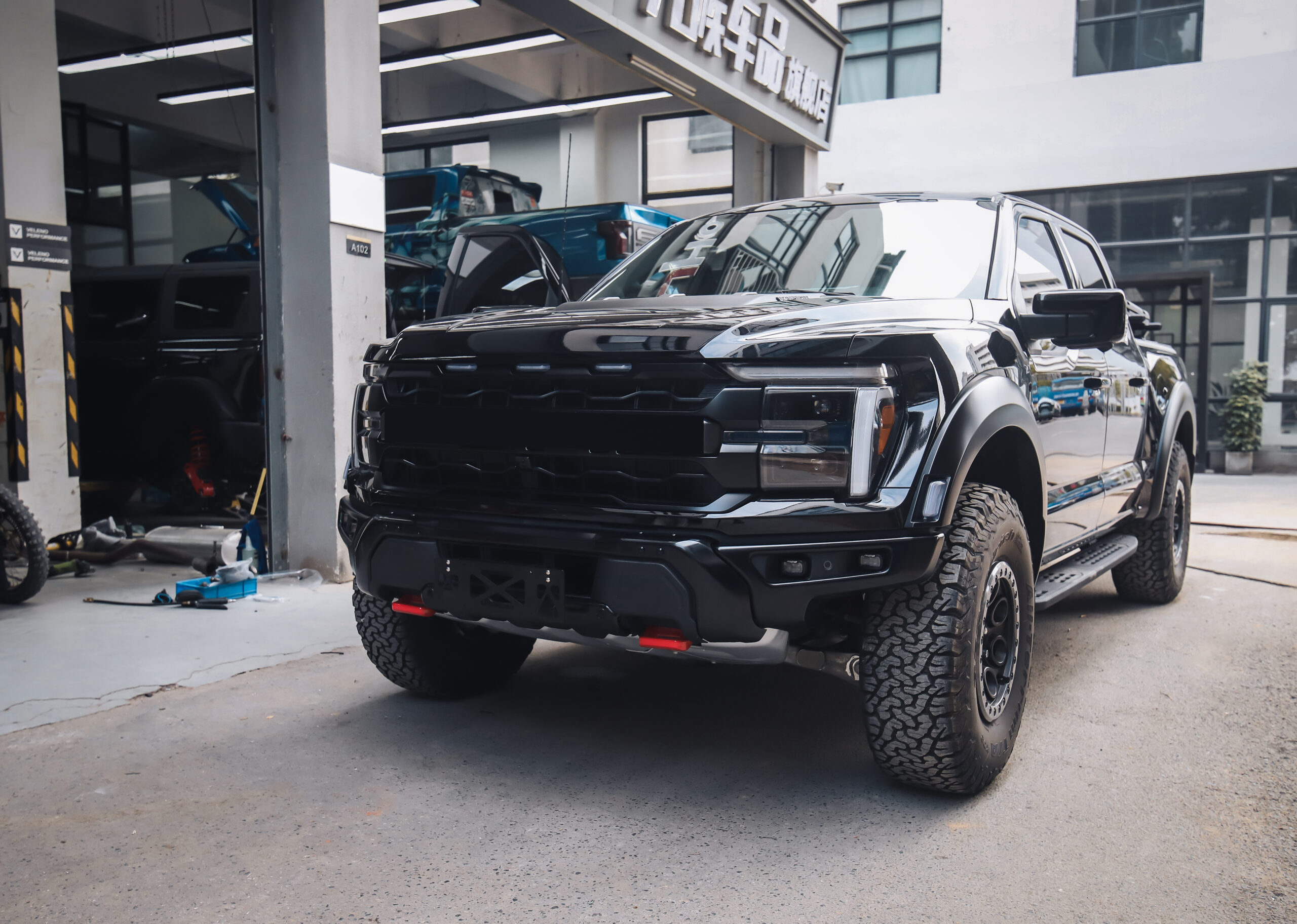 JHO Fit For 24-25 new Raptor F150 modified start-stop shut down automatic headlights one-key window closing flash machine hidden - Image 9