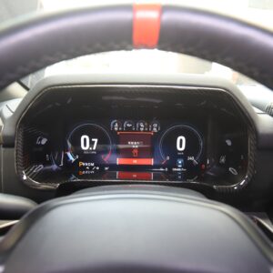 Carbon Fiber Dash Instrument Frame Cover Trim  For 2022-2023 Ford F150 Raptor