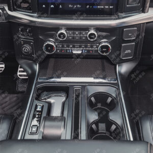 Carbon Fiber Wireless Charging Pad Trim for 2022-2023 Ford F-150 Raptor