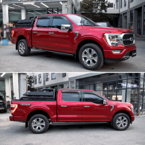 2021- 2022 Ford F-150 Raptor Chimney style Rack Roll Bar (with Spare Tire Mount & Spot Light)