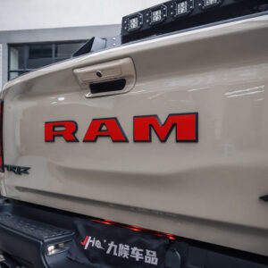 2025 Dodge Ram Tailgate Reflective Letter Decal - Glow-in-the-Dark Exterior Emblem Sticker