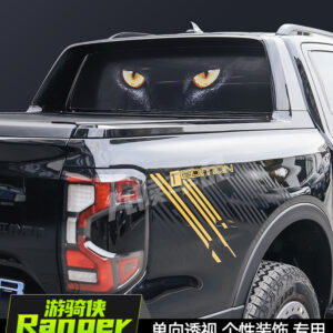 Fit For 2023-2024 Ford Ranger Rear Window Wolf Eye Decal Sticker