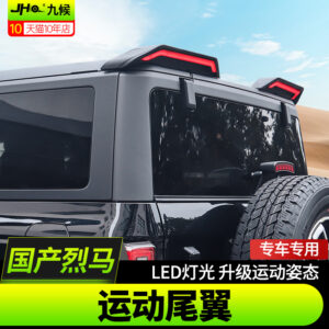 Fit For 2020-2024 Ford Bronco Offroad Sport Rear Spoiler - LED Light Upgrade, Aggressive Styling